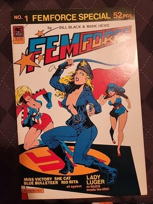 Especial Femforce #1 (AC Comics otoño 1984) en estado bastante bueno/casi nuevo belleza rara 🌶 Foto 1 de 4