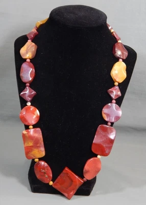 Collar Mine Finds by Jay King DTR 925 rojo esterlina con múltiples cuentas de jaspe Foto 1 de 4