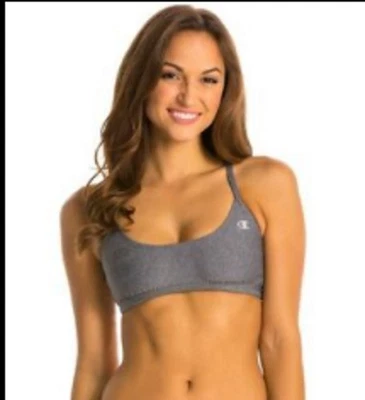 Nuevo con etiquetas Top de natación de bikini Champion S gris con tiras CH201H 119396 Foto 1 de 2