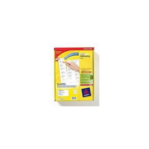 Avery QuickPEEL Bianco FSC (Avery Laser Address Label 63.5x38.1mm 21 Per A4 Shee - Foto 1 di 1
