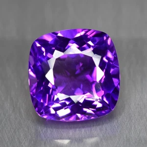 6.16Ct Cushion_Significant Unheated AAA+ Vivid Purple Amethyst _Bolivia - Picture 1 of 1