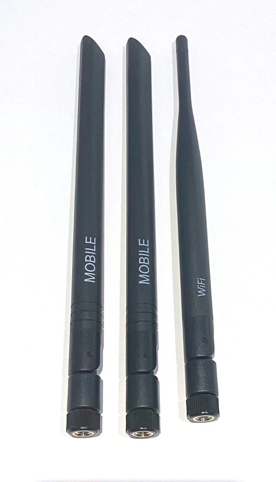 New Genuine Teltonika SMA  Antenna Kit 2 x LTE 1 x WiFi RUT240 RUT200 RUT241 - Image 1 of 1