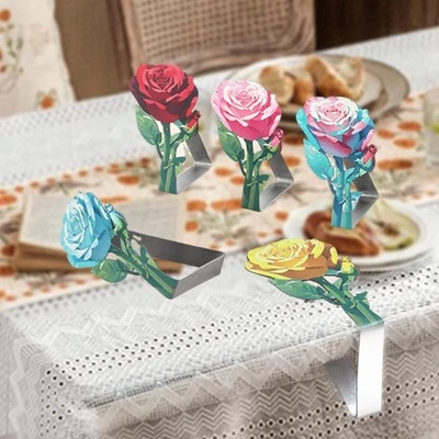 5x Stainless Steel Tablecloth Clips Fixed Clip for Graduation Family - Image 1 of 4