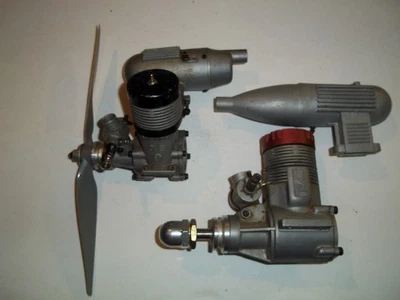 2-NICE USED REMOTE CONTROL MODEL AIRPLANE ENGINES ASP 108 AND OS 60 LOT 14 - Image 1 of 4