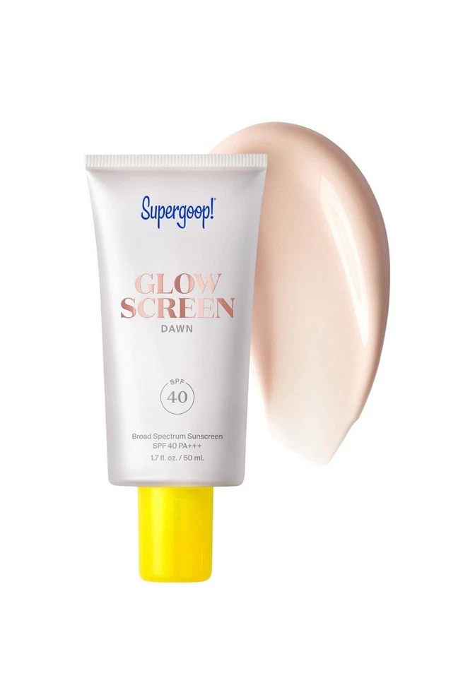 SUPERGOOP! Glowscreen SPF 40 солнцезащитный крем с гиалуроновой кислотой + ниацинамид рассвет новый в коробке - Изображение 1 из 4