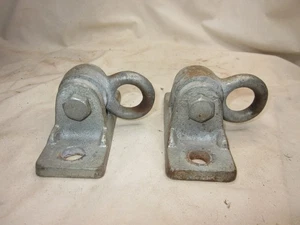 2 appendiabiti altalena playset usati resistenti circa Appendino base 5" x 1-7/8 - Foto 1 di 13
