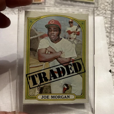 1972 Topps #752 Joe Morgan Traded Reds Salón de la fama PSA 6 - EX/MT Foto 1 de 2
