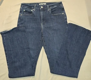 Pantalones de mezclilla para mujer Levi's 31x30 tiro alto 725 corte boot elástico lavado medio - Imagen 1 de 10