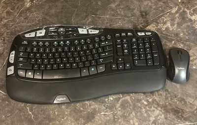 Logitech K350 Wireless Keyboard and Mouse Combo No USB Receiver Dongle - Image 1 of 4