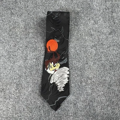 Corbata de baloncesto Taz Space Jam 1996 vintage Looney Tunes Mania dibujos animados de la NBA Foto 1 de 4