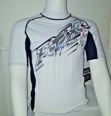 QUIKSILVER Fox UPF 50 Rashguard Black/Wht Short Sleeve Rash Tank Outdoor New/w/tags Youth