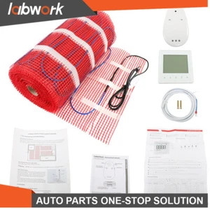 labwork 100 Sqft 120V Electric Radiant Floor Heating System Mat Kit For Tile. - Picture 1 of 15