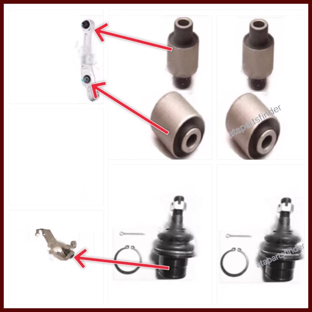 KIT6 BRAZO DE CONTROL INFERIOR DELANTERO BUJE Y RÓTULA PARA NISSAN 350Z (2003-2009) NUEVO Foto 1 de 1