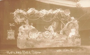 Postal LP77 Portland Oregon Rose Show Parade Flotador RPPC - Imagen 1 de 2