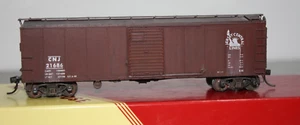 Red Caboose HO 40' Steel-sheathed X-29 Boxcar, CRRNJ Small Herald Weathered - Picture 1 of 6
