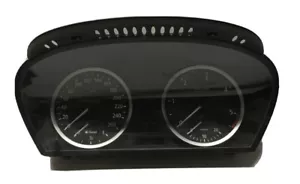 BMW E60 5-SERIES COMBINATION INSTRUMENT CLUSTER SPEEDOMETER CLOCKS DIALS KM/H - Picture 1 of 4