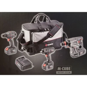 Würth M Cube 18V Akku 3´er Set Schlagschrauber Bohrschrauber Bohrhammer - Bild 1 von 2