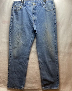 Pantalones de mezclilla azul Carhartt talla 38x31 mezcla de algodón ropa de trabajo - Imagen 1 de 6