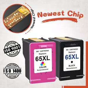 Nuova cartuccia inchiostro chip nero e colore #65XL per DeskJet 3755 2655 2622 3752 2652 - Foto 1 di 1