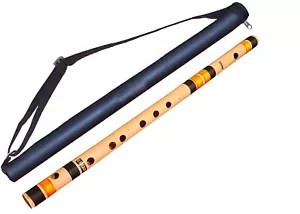 Flöten C Sharp Medium Rechtshand Bansuri Größe 18,5 Zoll mit Tragetasche AU - Bild 1 von 4