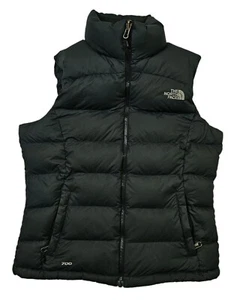 HOT Women THE NORTH FACE NUPTSE 700 SPORTS QUILT DOWN PUFFER BLACK VEST Jacket M - Picture 1 of 16