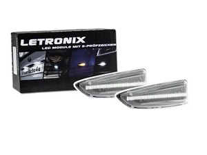 Intermitentes laterales LED LETRONIX intermitentes plata transparente módulos Opel Astra K desde 2015 - Imagen 1 de 4