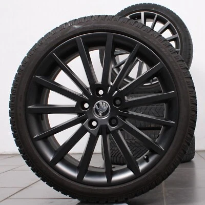 18 Zoll original Skoda Octavia III 5E 5E0601025AG Turini Alufelgen Winterreifen - Bild 1 von 4