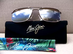*NWT* MAUI JIM AEKO Satin Sepia & HCL Bronze Polarized Sunglasses ~~ H886-01 - Picture 1 of 11