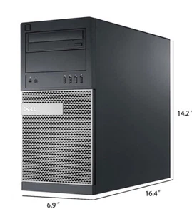 Dell 7020 MT PC Tower Computer PC i7 32GB RAM 960GB SSD DVD-RW WiFi Windows 10 - Picture 1 of 10