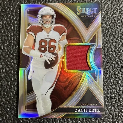 2022 Panini Select Zach Ertz Select Swatches Silver SS-46 27/99 Cardinals - Image 1 of 4