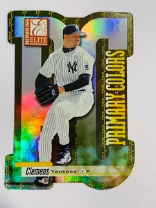 2001 ELITE ROGER CLEMENS PRIMARY COLORS DIE CUT /75 #PC20 YANKEES - Picture 1 of 2