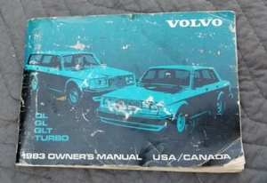 1983 VOLVO 240 DL GL GLT TURBO Original Factory OEM Owners Manual - Picture 1 of 5