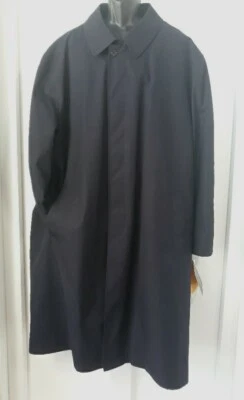 Anchor Trench Coat Workwear Rainwear Mens 56R Uniform 260MT 62" Chest Navy NWT - Image 1 of 4