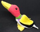 Duck Toy Imperial Toy Corporation Yellow Green Black Purple Plush And Beanie 