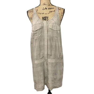 T Alexander Wang连身裤L米色白色条纹无袖连身裤 — 第 1/4 张图片