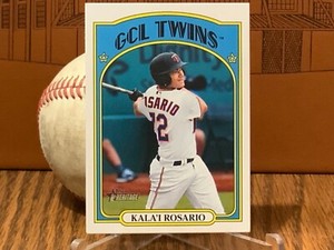 Kala'i Rosario Minnesota Twins Very Strong Prospect Gorgeous Topps Heritage Card