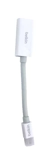 BELKIN Mini DISPLAYPORT to HDMI adapter cable white 4K HDTV - Picture 1 of 6