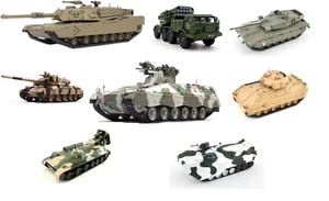 Die Cast Panzer Tank Fertigmodelle Tank auf Karton 1:72 NEU - Picture 1 of 32