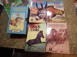 Marguerite Henry's Horseshoe Library Box Set King of the wind Black Gold Brighty - Picture 1 of 4