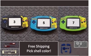 Carcasa de repuesto para pantalla de plástico Pikachu Gameboy Advance GBA - elige el color - Imagen 1 de 4