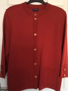 C&A Classic Style Your Sixth Sense Cardigan SIZE 18 to 20 Red NNT - Picture 1 of 3