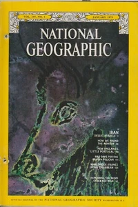 National Geographic January 1975 Iran, Ice Age Man, Portuguese-Americans, Pelica - Picture 1 of 1