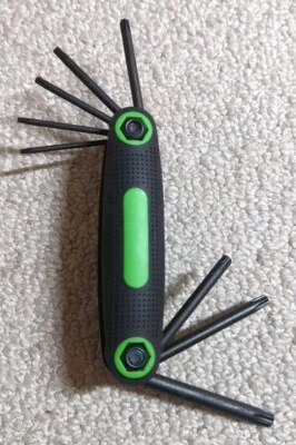 Nuevo Juego de 24 llaves Allen hexagonales plegables 9 en 1 Foto 1 de 4