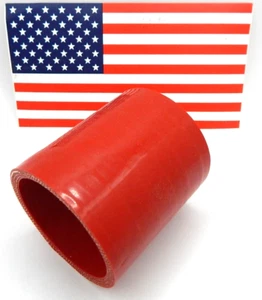 2" Dia Tube 3" Straight Silicone Coupler Hi Pressure Hi Temp 4 Layer Nylon 2.00 - Picture 1 of 6