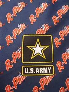 Mens Necktie United States Army Reading Phillies Baseball Red White And Blue (O) - Picture 1 of 3