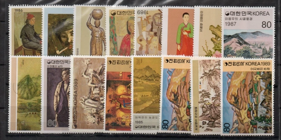 Korea Folk Painting (3) Series Stamp sets  MNH  - Image 1 of 1