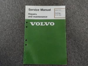 1985 Volvo DL Gl Turbo Pre Entrega Reparaciones & Mantenimiento Manual de OEM 85 - Imagen 1 de 9