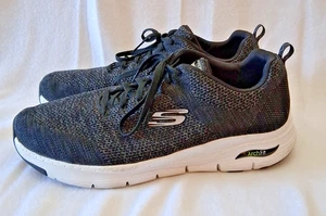 Skechers Arch Fit Paradyme Knit Sneakers Men’s 16 Extra Wide Black 232041WW - Picture 1 of 13