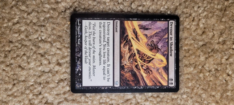 Devour in Shadow MTG Instant – Fifth Dawn 2004 – Black Removal Spell - Image 1 of 2
