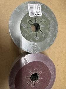 Bosch Fiberscheiben Keramikkörnern R444 80 er Korn 125mm 2608619174 25 St. - Bild 1 von 3